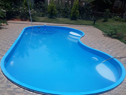 Fiberglass Bean Shape Swimming Pool Manufacturer in Visakhapatnam